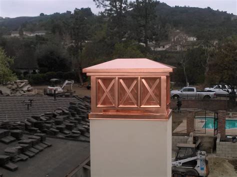 sheet metal supply riverside ca|decorative metal chimney shroud.